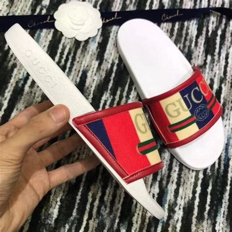 gucci logo sylvie slide sandal